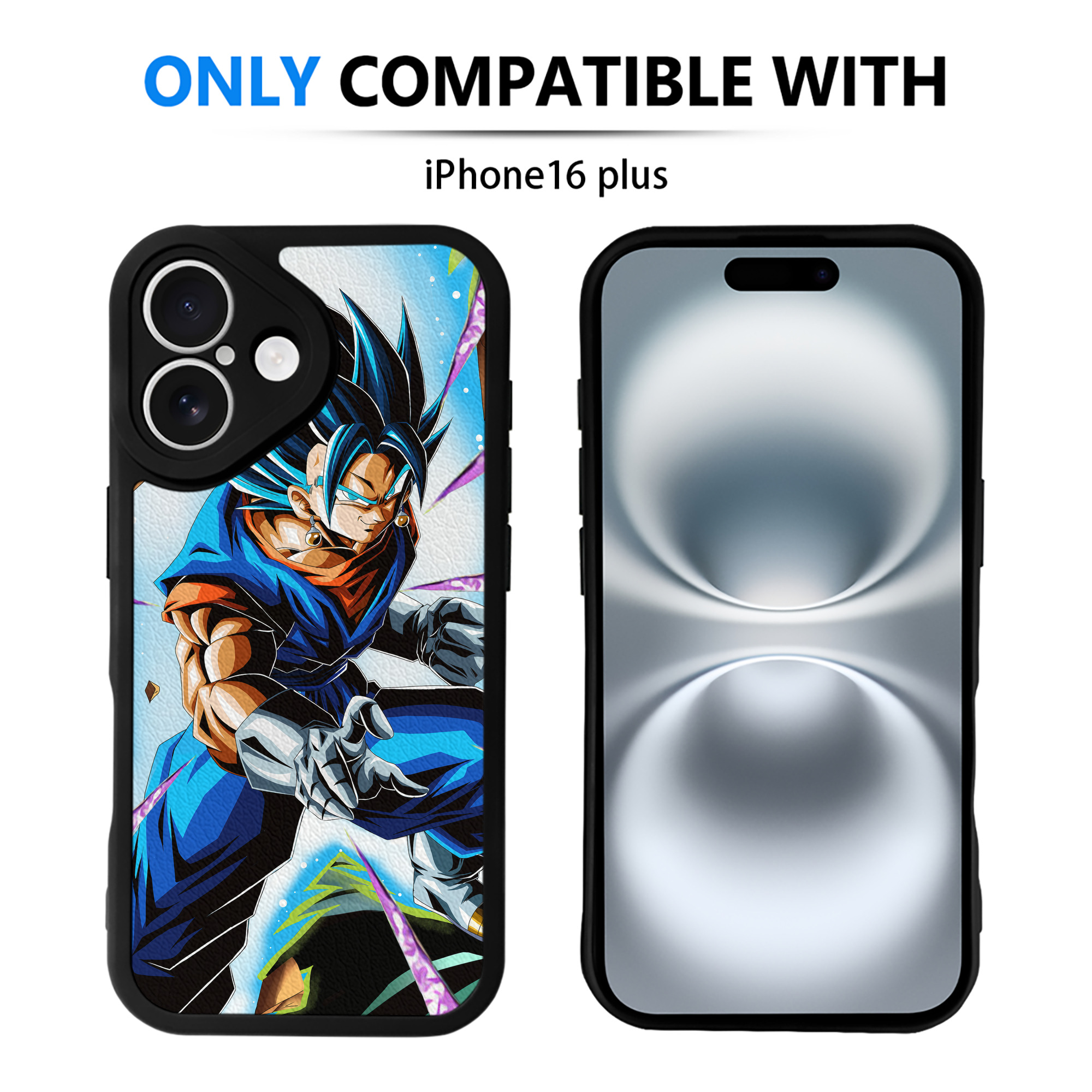 （画像用） ドラゴンボール DRAGON BALL 【iPhone 16シリーズ対応】シリコンスマホケース（レザー調） 材質：シリコン